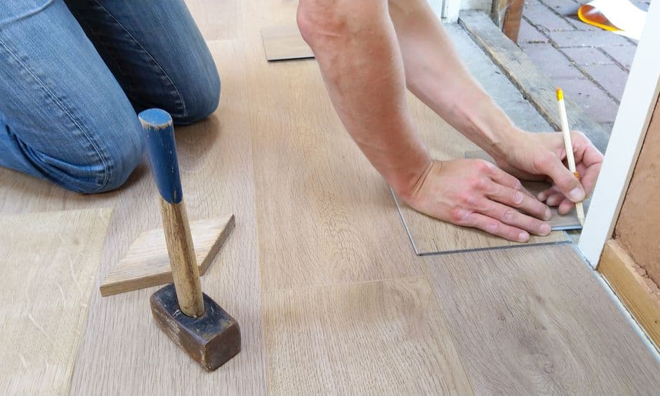Flooring — White oak hardwood, first floor — after